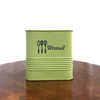 Matte Green Utensil Jar | Casa Kriti