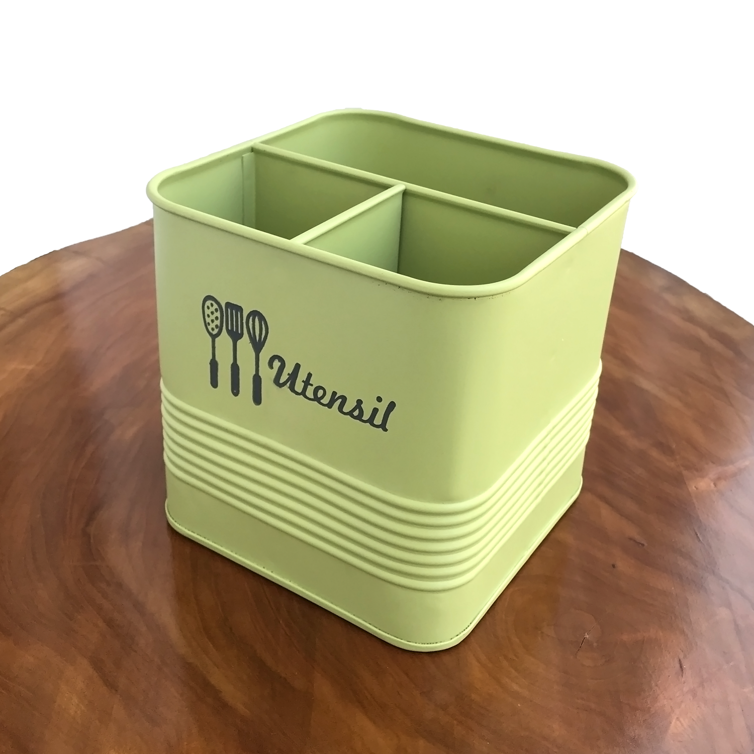 Matte Green Utensil Jar | Casa Kriti