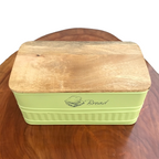 Matte Green Bread Box