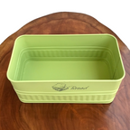 Matte Green Bread Box