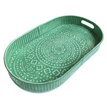 Load image into Gallery viewer, Large Green Serving Tray | Casa Kriti
