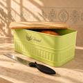 Matte Green Bread Box