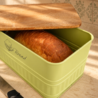 Matte Green Bread Box