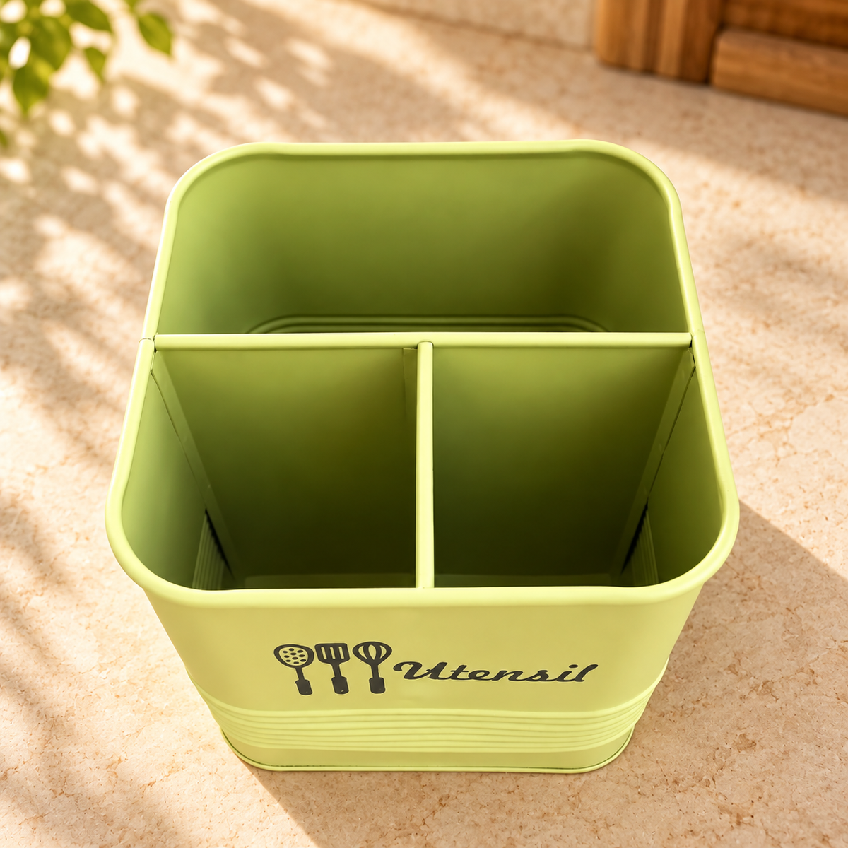 Matte Green Utensil Jar