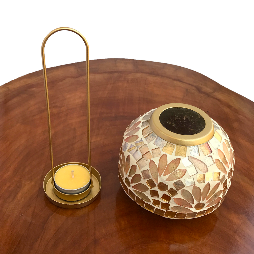 Mosaic Tea Light Candle Holder | Casa Kriti