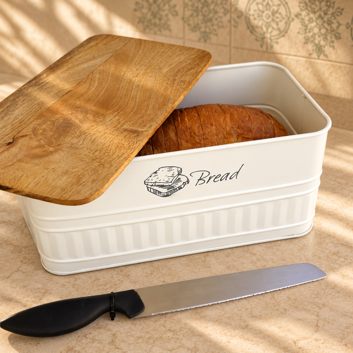 Pure White Bread Box