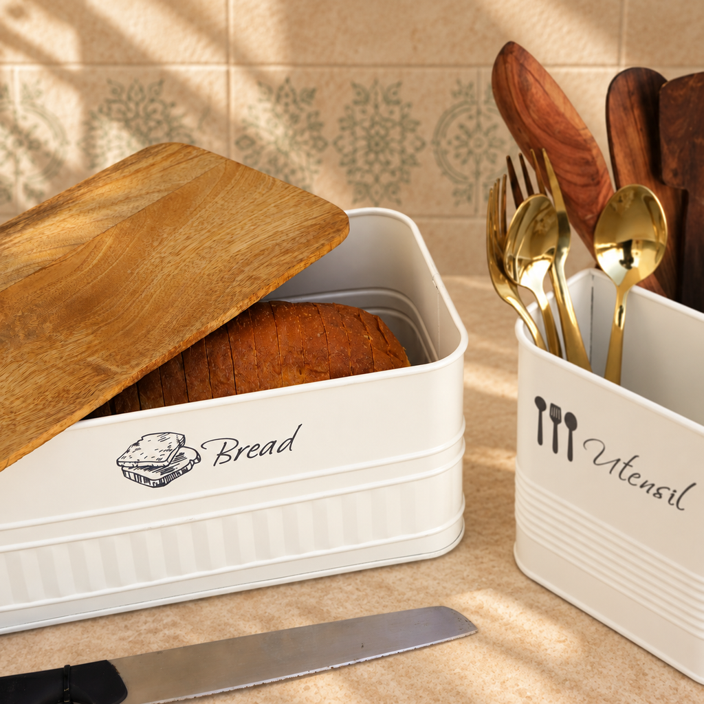 Pure White Bread Box