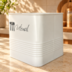 Pure White Utensil Jar