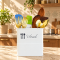 Pure White Utensil Jar