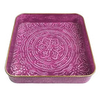 Purple Square Serving Tray | Casa Kriti