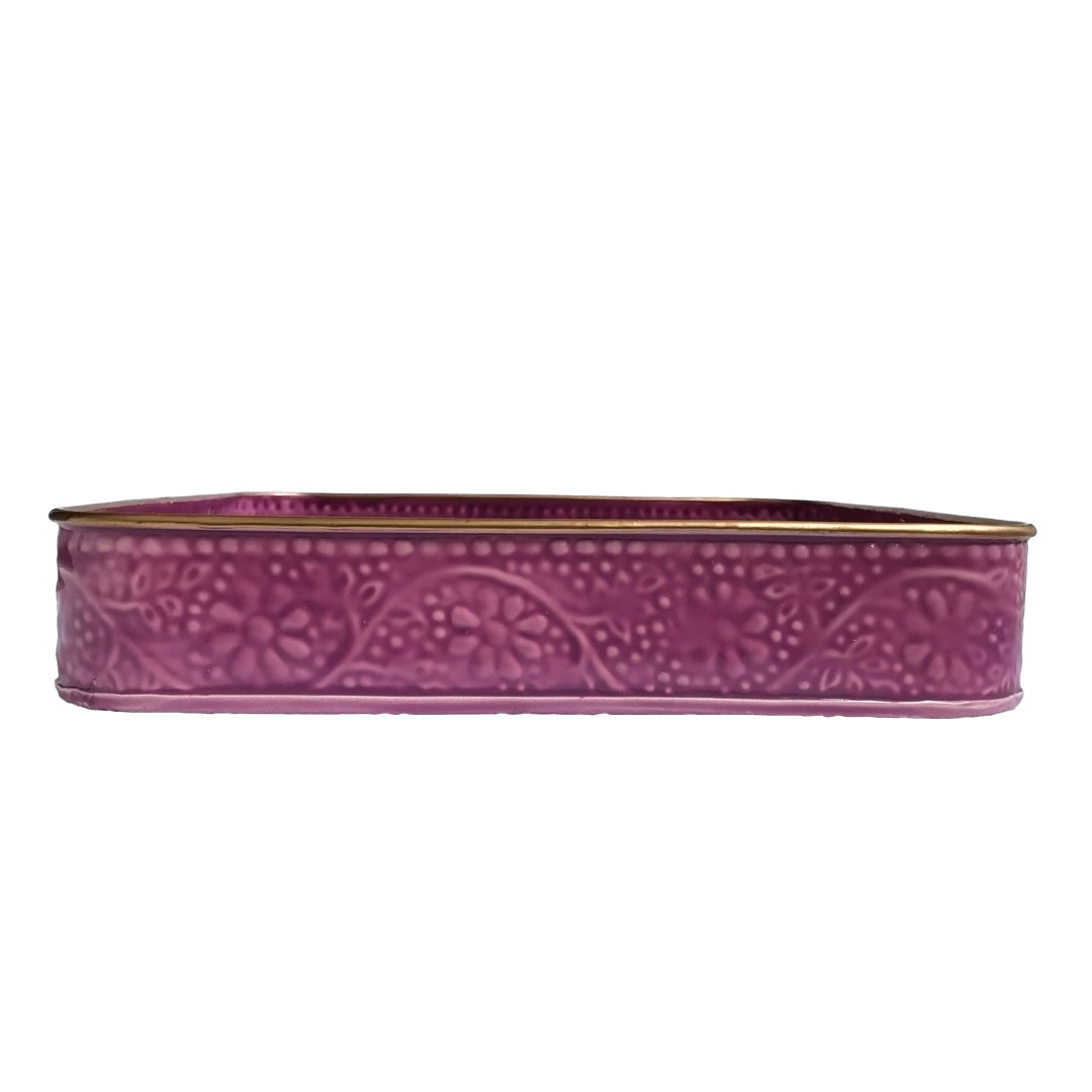 Purple Square Serving Tray | Casa Kriti