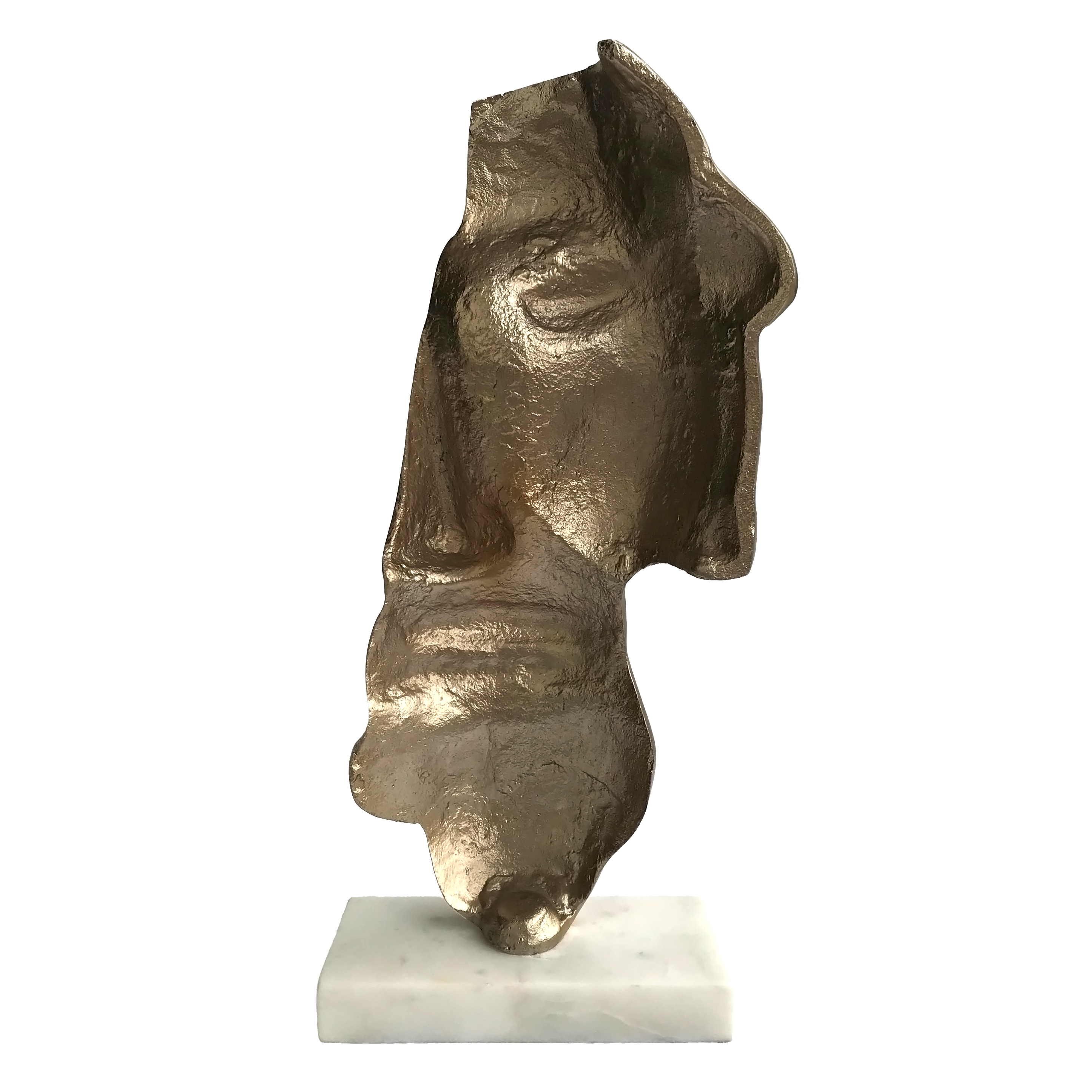Regal Gold Bearded Face Figurine | Casa Kriti