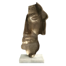 Load image into Gallery viewer, Regal Gold Bearded Face Figurine | Casa Kriti
