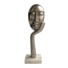 Load image into Gallery viewer, Resting Face Figurine with Marble Base | Casa Kriti
