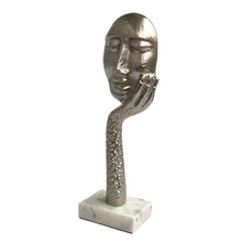 Load image into Gallery viewer, Resting Face Figurine with Marble Base | Casa Kriti
