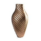 Rose Gold Fluted Flower Vase | Casa Kriti
