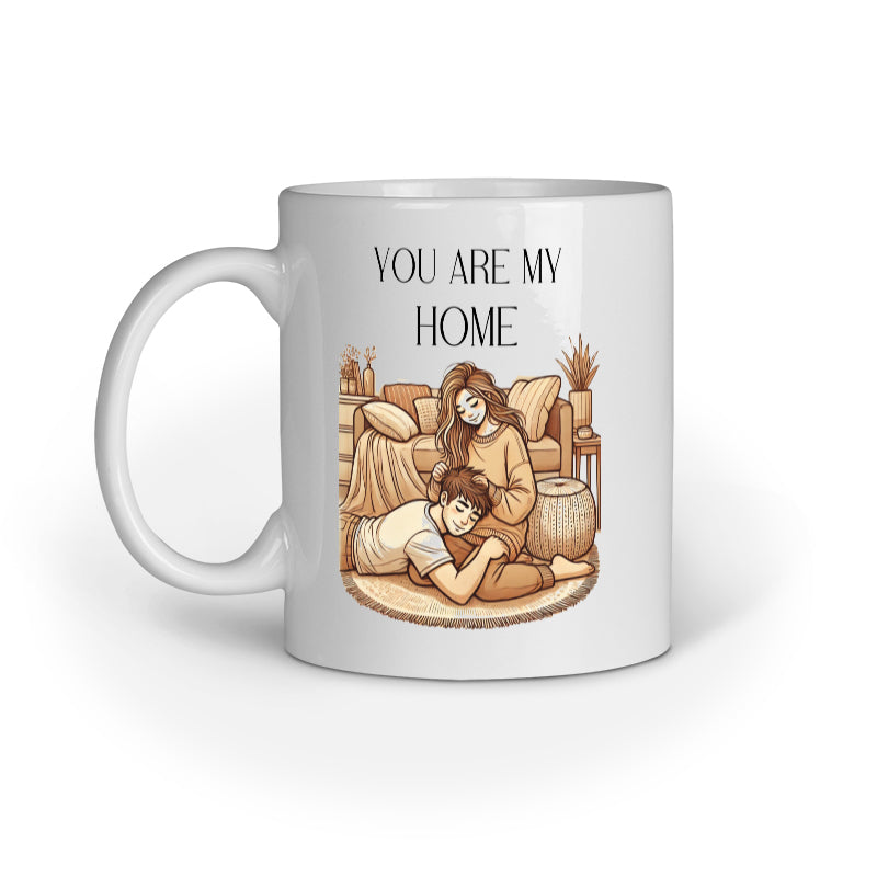 You Are My Home Ceramic Coffee Mug, Gift for Girlfriend/Wife