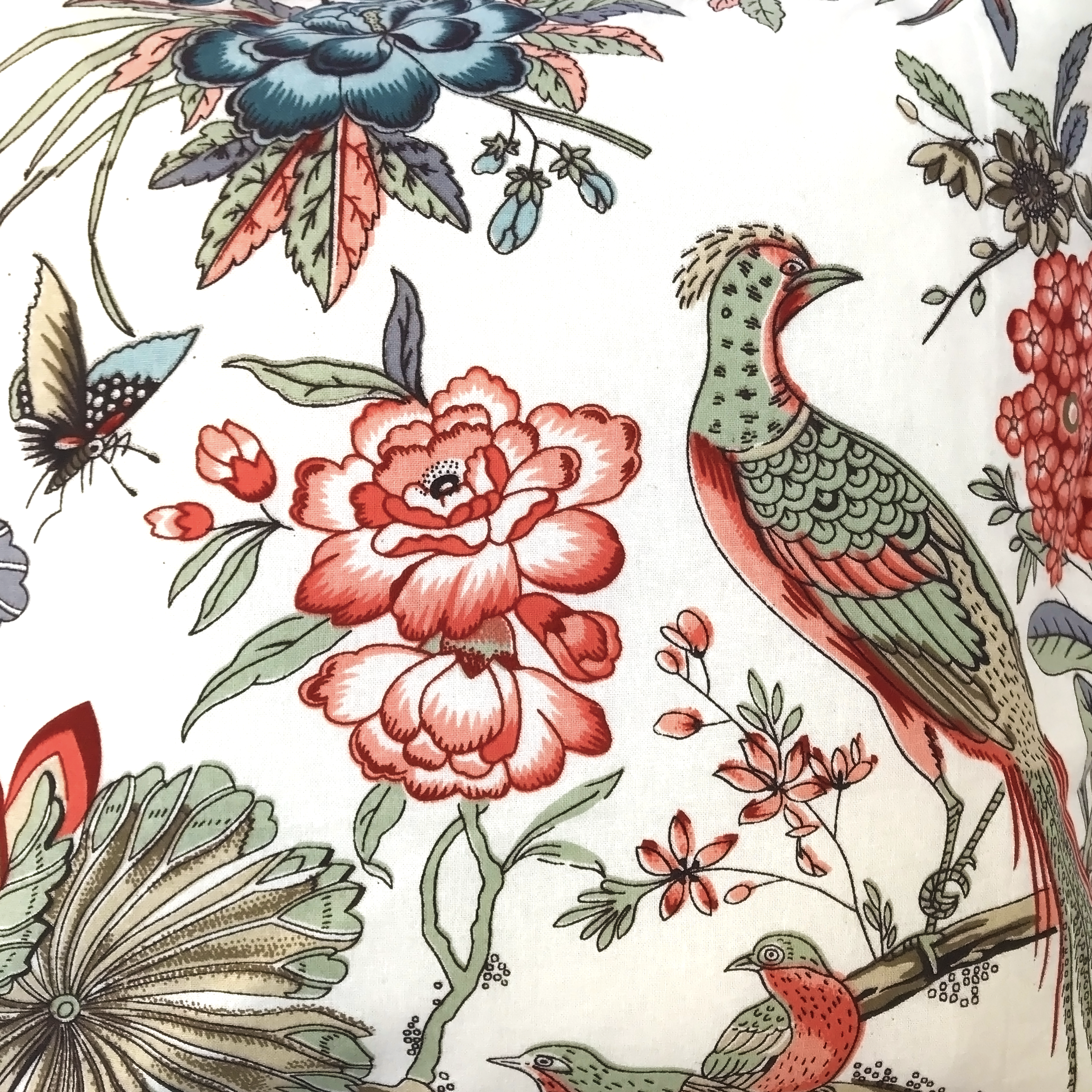 Birds and Butterflies Printed Cushion Cover | Casa Kriti