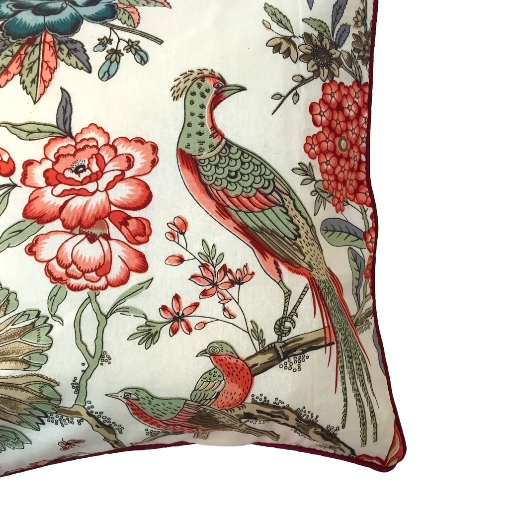 Birds and Butterflies Printed Cushion Cover | Casa Kriti