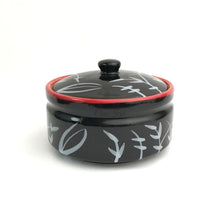 Load image into Gallery viewer, Black Ceramic Serving Bowl with Lid | Casa Kriti
