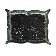Load image into Gallery viewer, Black Embossing Ceramic Serving Platter by Casa Kriti
