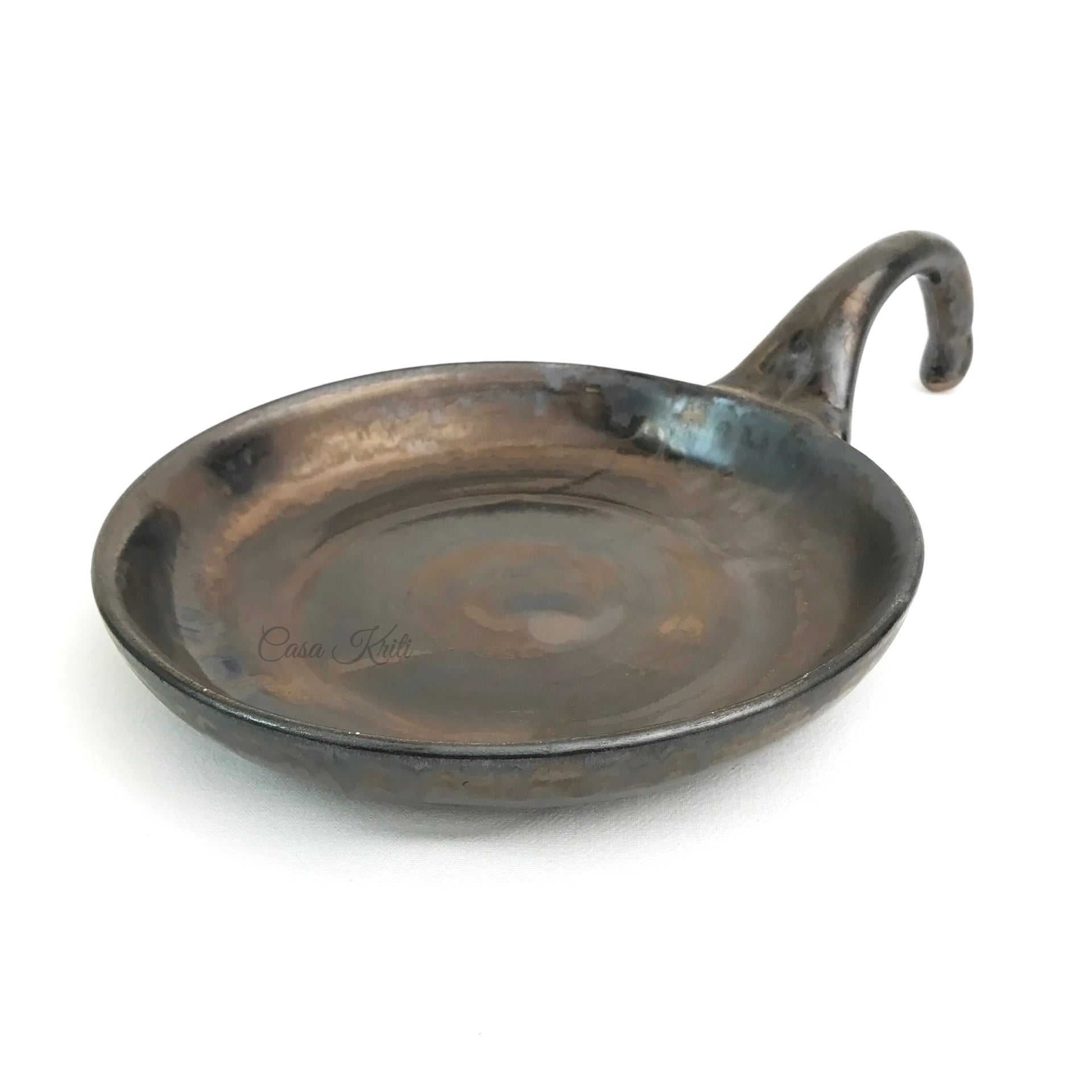 Black and Brown Serving Plate | Casa Kriti
