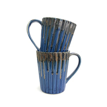 Load image into Gallery viewer, Blue Ceramic Coffee Mug Pair | Casa Kriti
