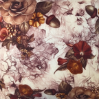 Brown Floral Cushion Cover | Casa Kriti
