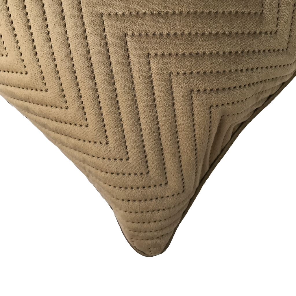 Brown Soft Cotton Velvet Cushion Cover | Casa Kriti