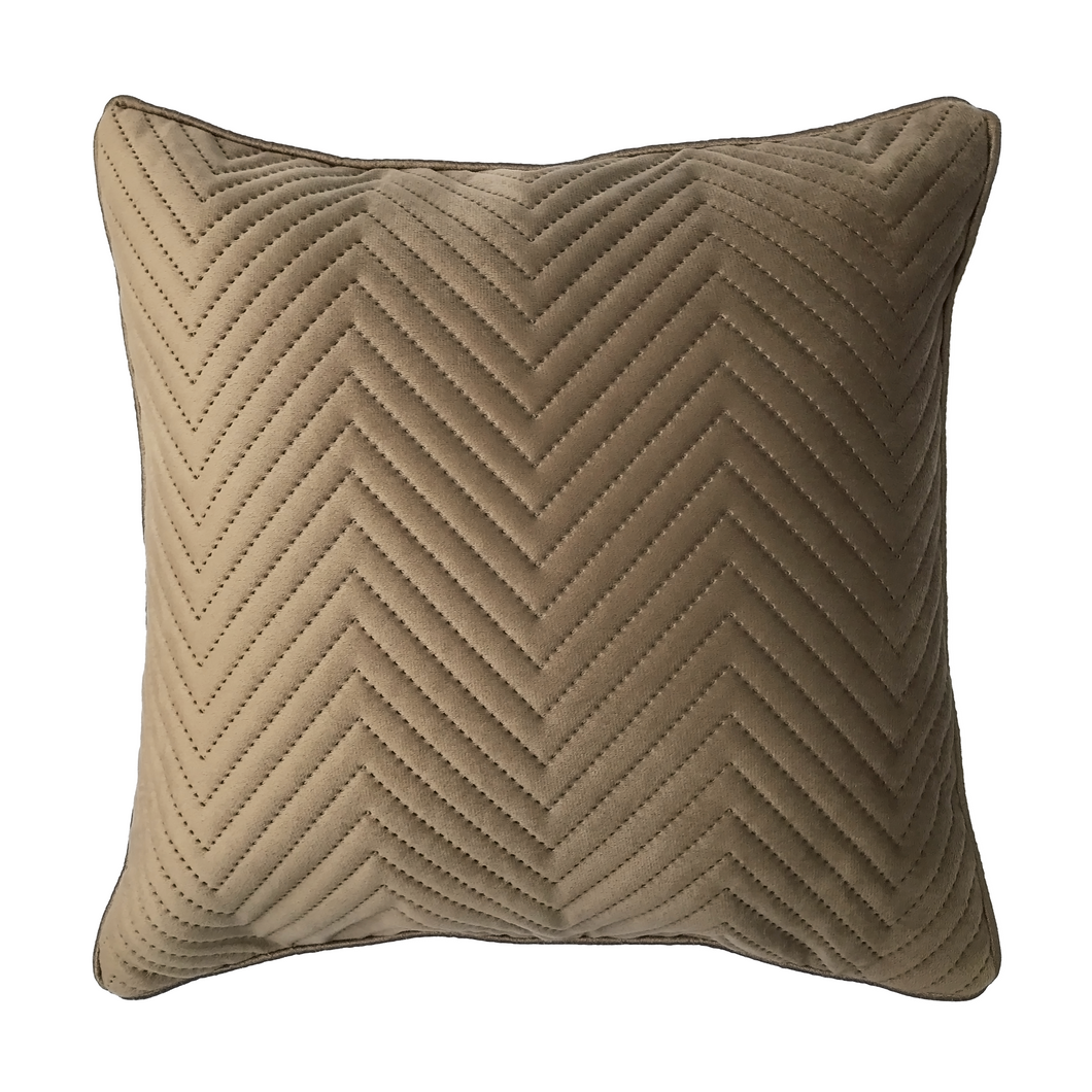 Brown Soft Cotton Velvet Cushion Cover | Casa Kriti