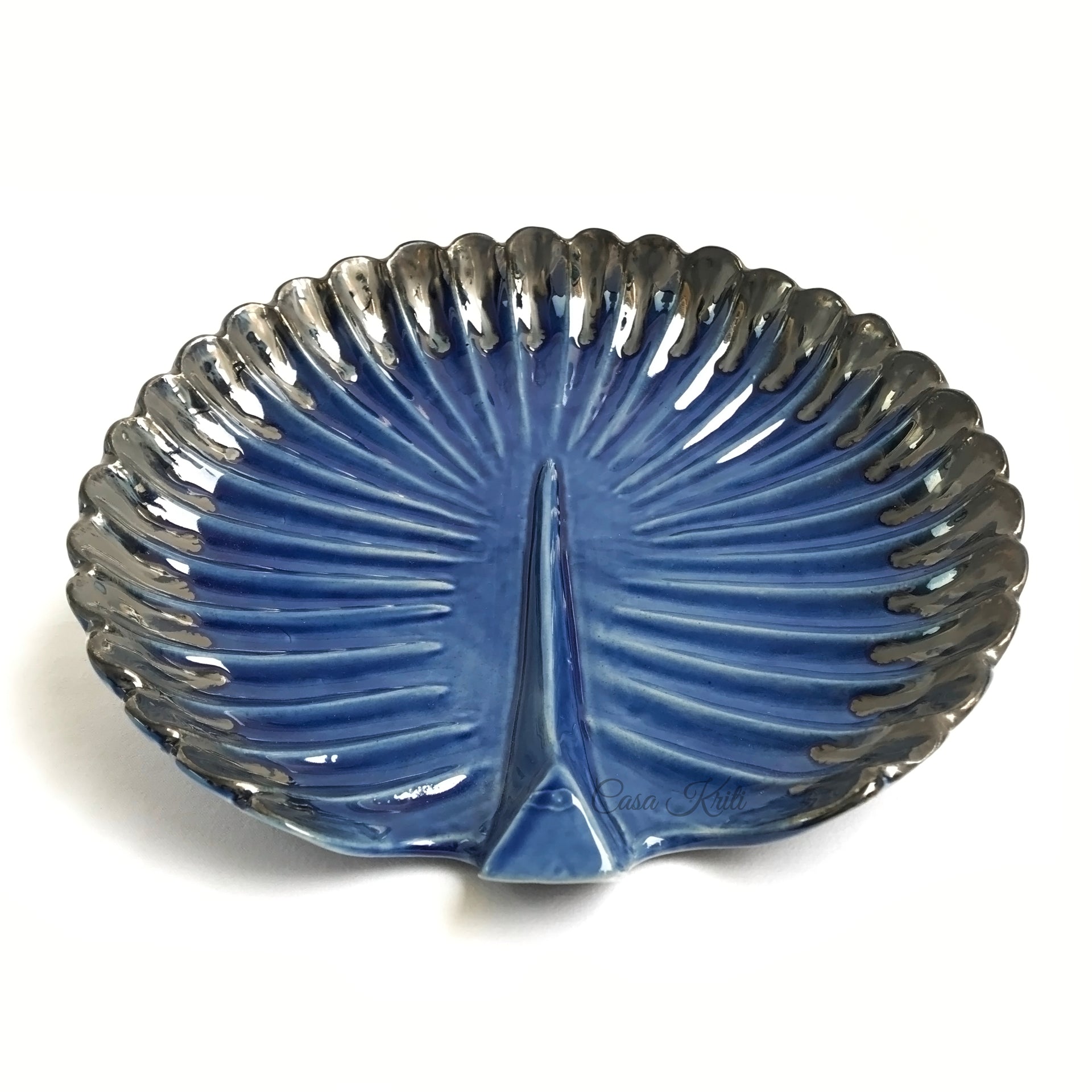 Ceramic Peacock Platter | Casa Kriti