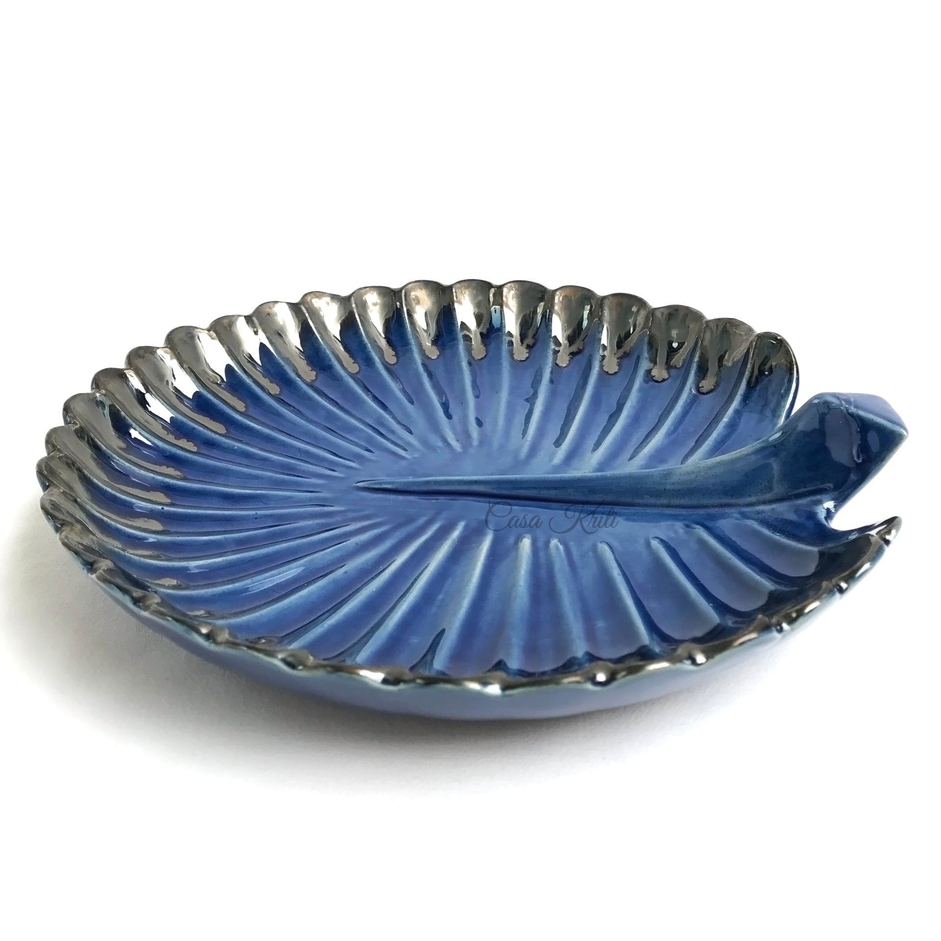 Ceramic Peacock Platter | Casa Kriti