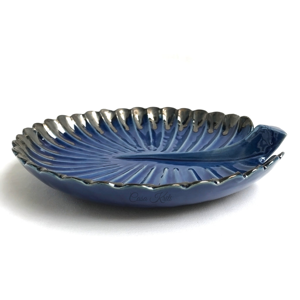 Ceramic Peacock Platter | Casa Kriti