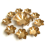 Gold Lotus Urli with 9 Tea Light Candle Holders | Casa Kriti