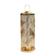 Load image into Gallery viewer, Gold Mesh Butterfly Lantern Pair | Casa Kriti
