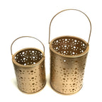 Gold Polka Dot Lantern Pair | Casa Kriti
