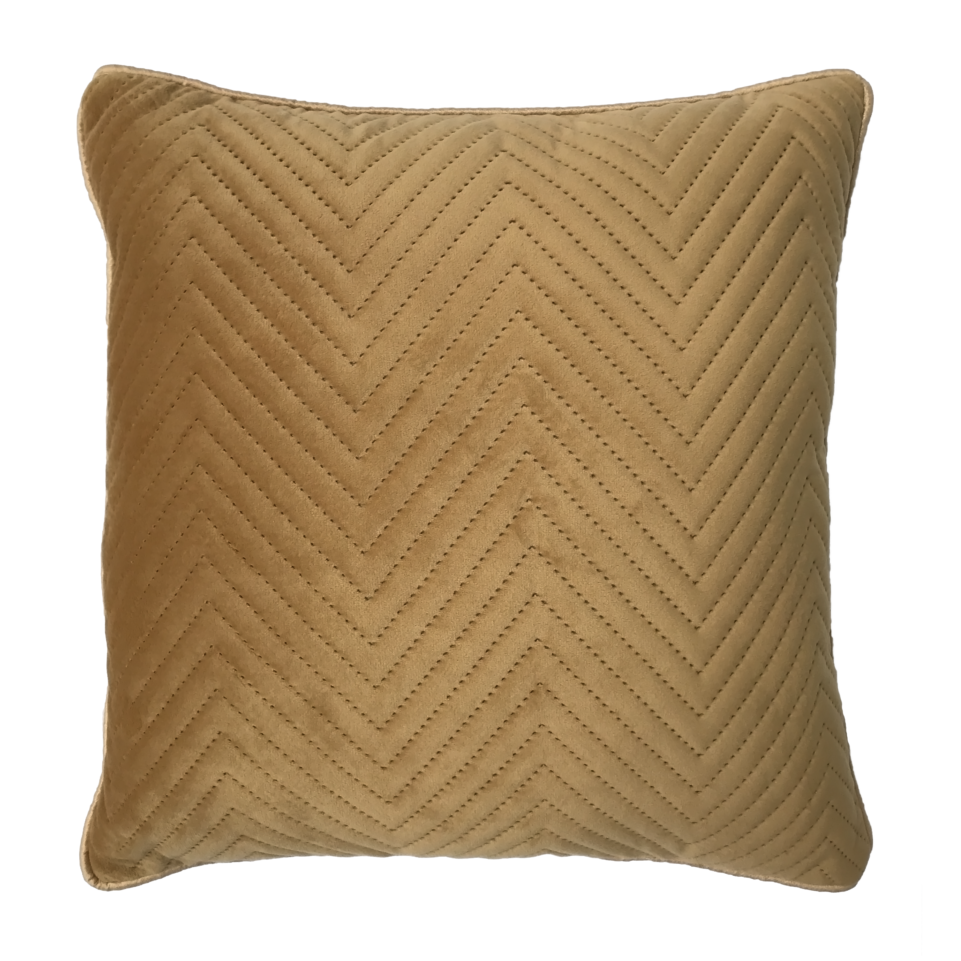 Golden Soft Cotton Velvet Cushion Cover | Casa Kriti