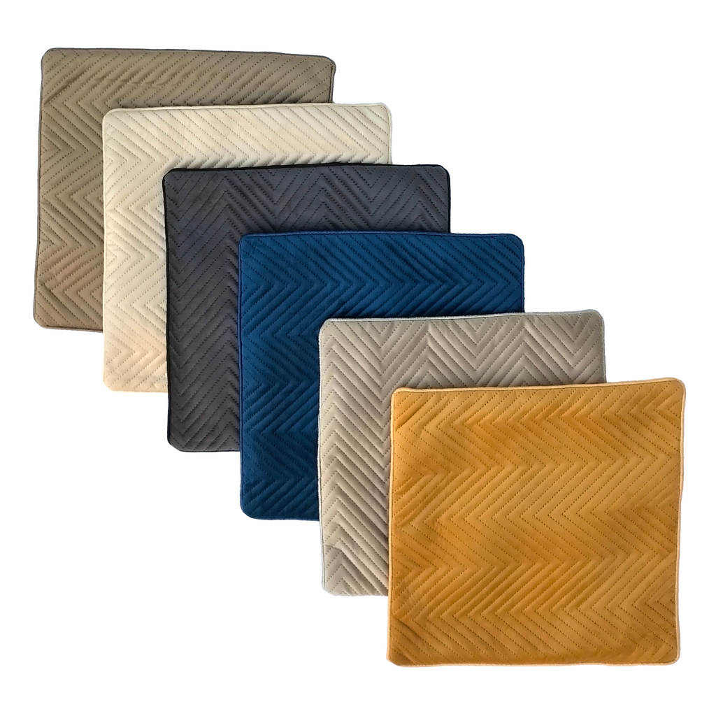 Royal Blue Soft Cotton Velvet Cushion Cover | Casa Kriti