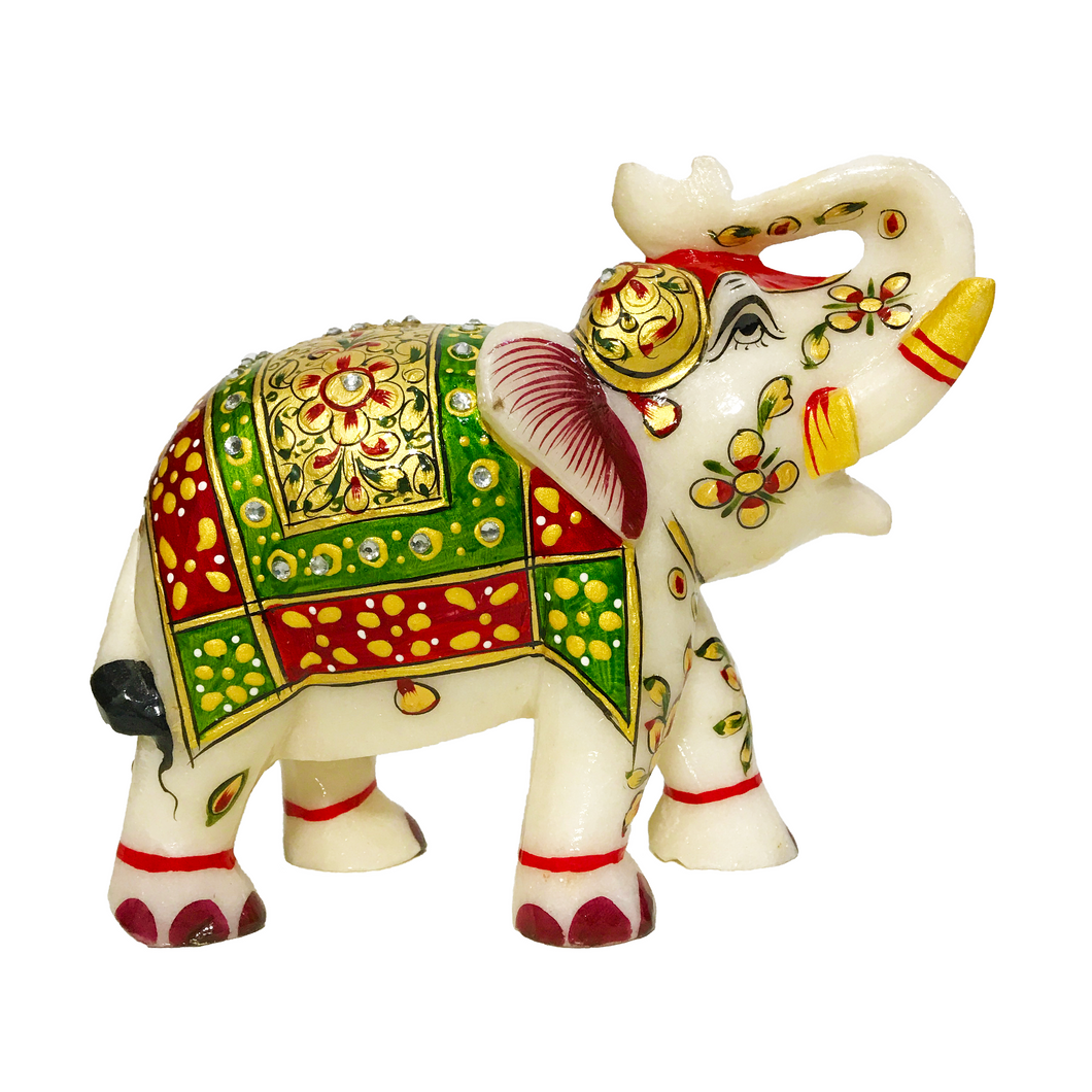 Jaipur Royal Marble Elephant | Casa Kriti