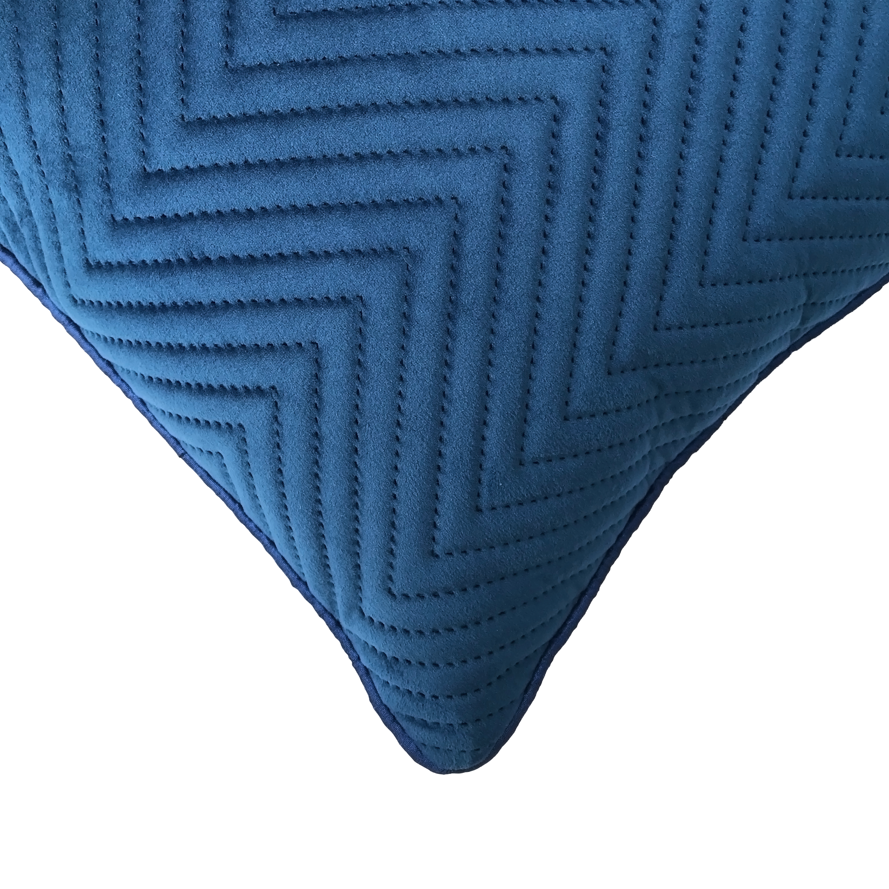 Royal Blue Soft Cotton Velvet Cushion Cover | Casa Kriti
