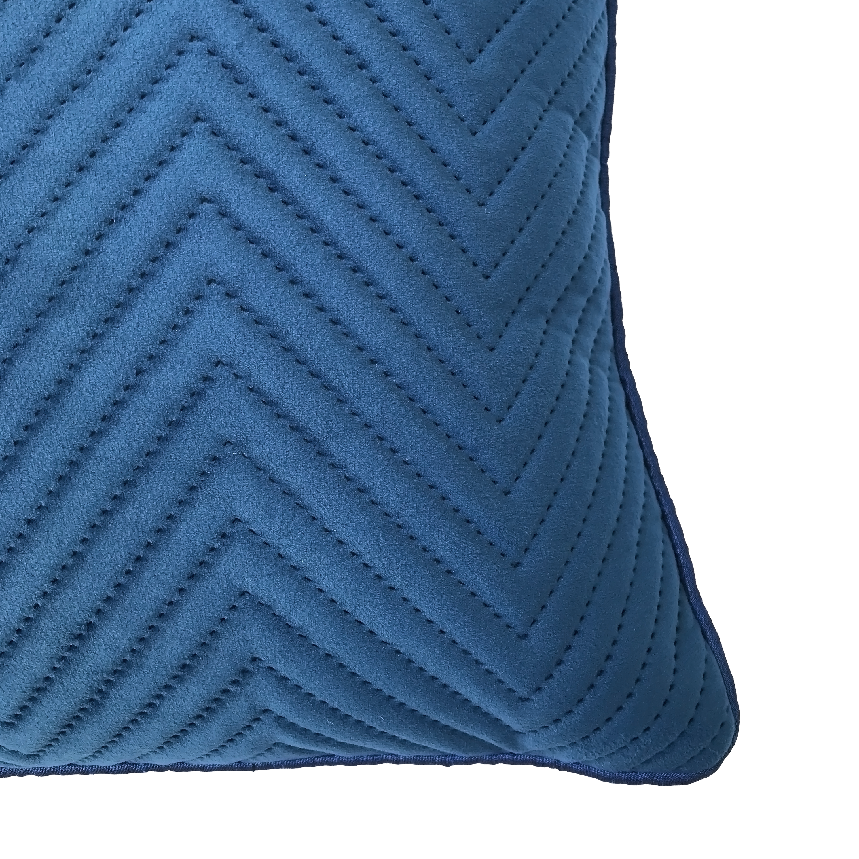 Royal Blue Soft Cotton Velvet Cushion Cover | Casa Kriti