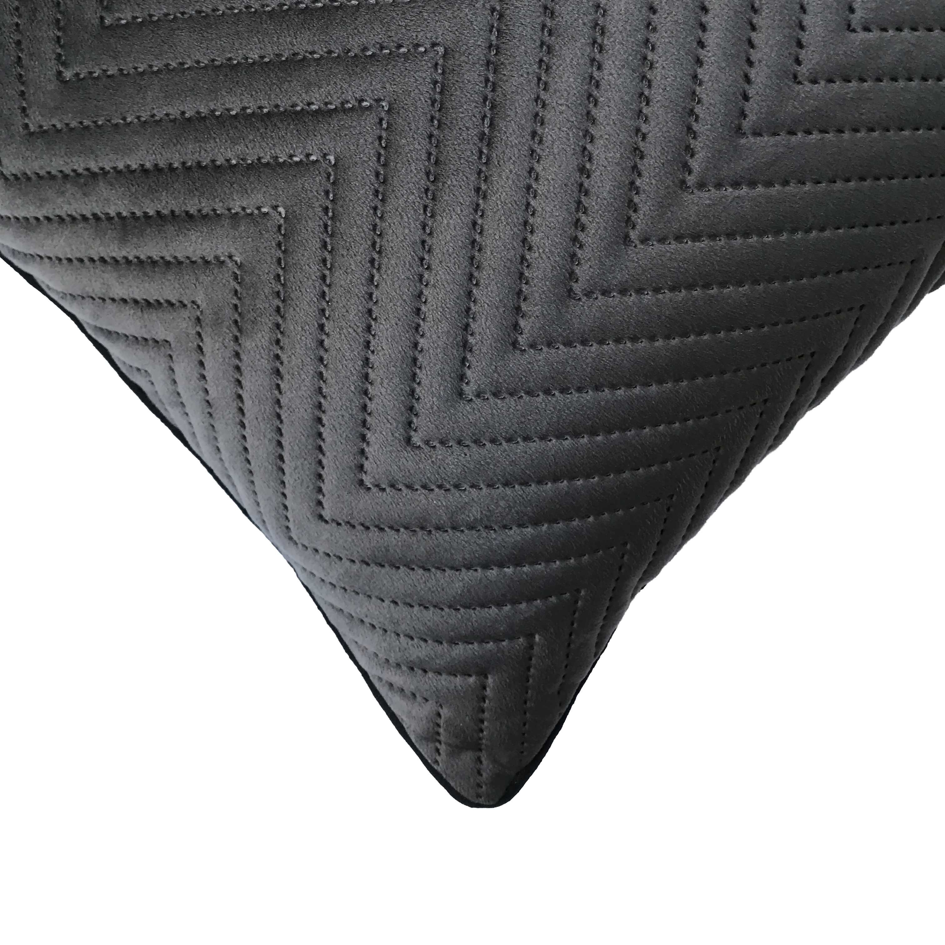 Space Grey Soft Cotton Velvet Cushion Cover | Casa Kriti